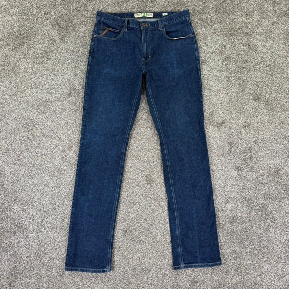 Ariat M1 Vintage Straight Leg Jeans Mens 38x38 Abraded Rinse Legacy Workwear
